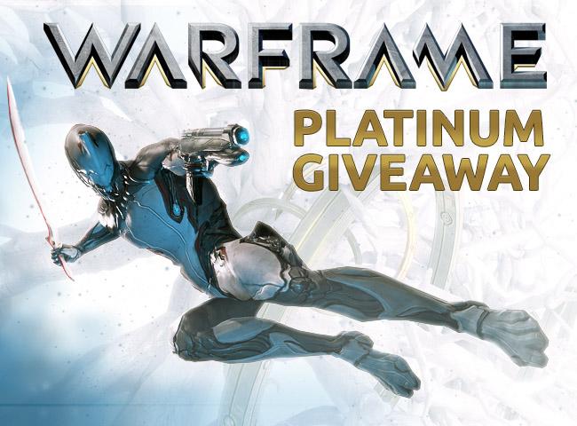 Warframe Rafle 25 codes to win 1,000 Platinum Promo Codes